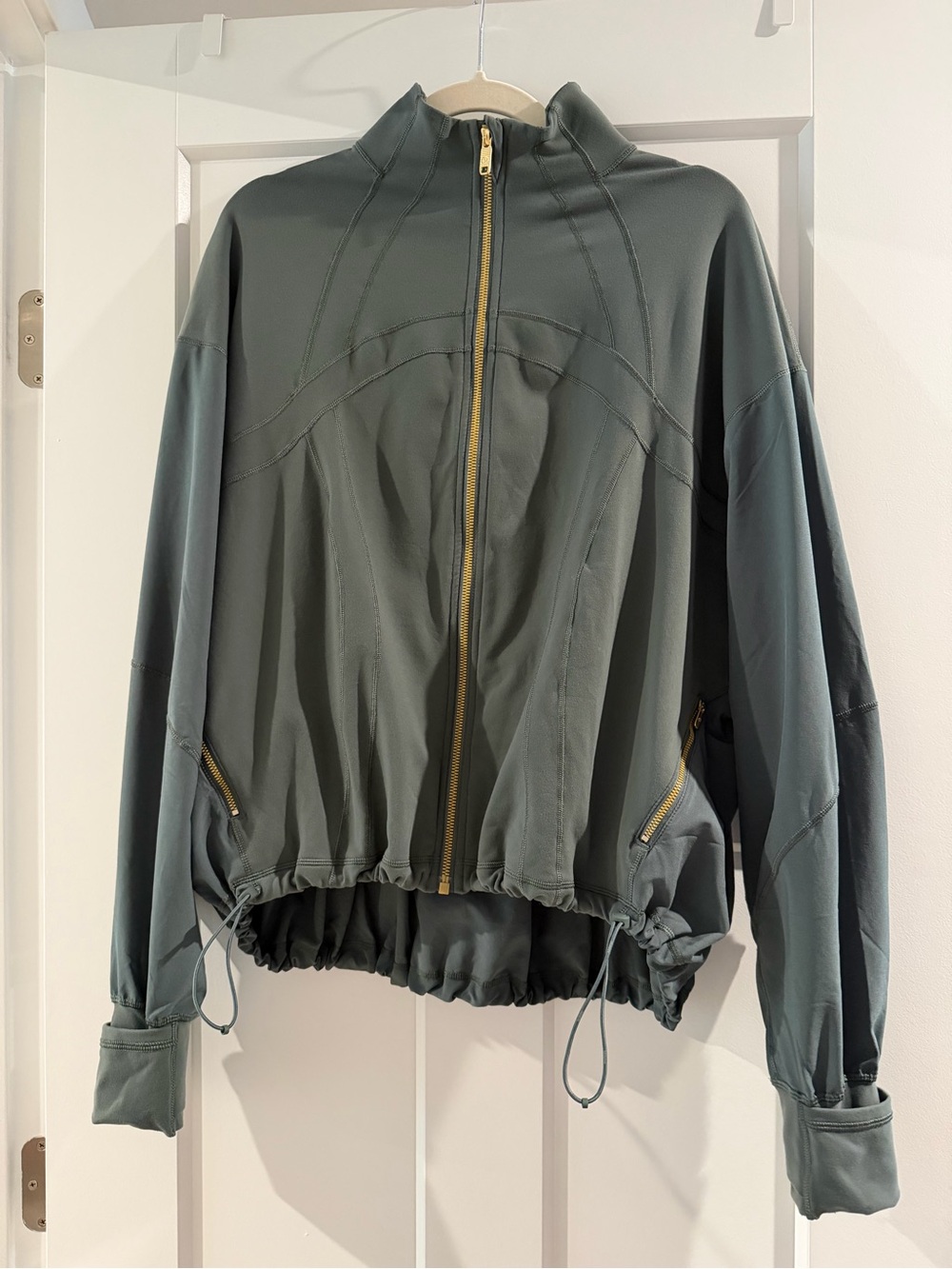 lululemon athletica Rainforest Luon Zip-Up Oversize Define with Gold Zipper